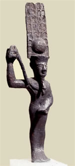 Амон с характерными чертами Мина. Статуэтка из собрания Британского музея