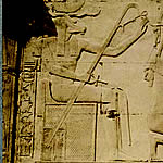 Меримутеф на рельефе храма Сети I в Абидосе