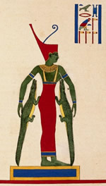 Рисунок Ж-Ф. Шомпальона, расшифровавшего египетские иероглифы