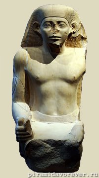 Cтатуя архитектора Сенусертанха. XII династия. Изестняк. Метрополитен музей, Нью-Йорк, США
