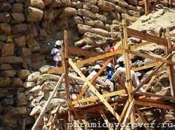 Работы по реконструкции и восстановлению пирамиды