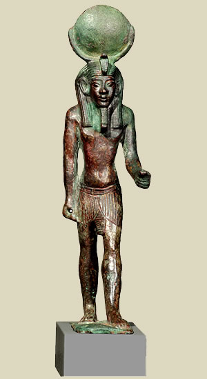 Статуэтка древнеегипетского бога Луны Ааха из частной коллекции.