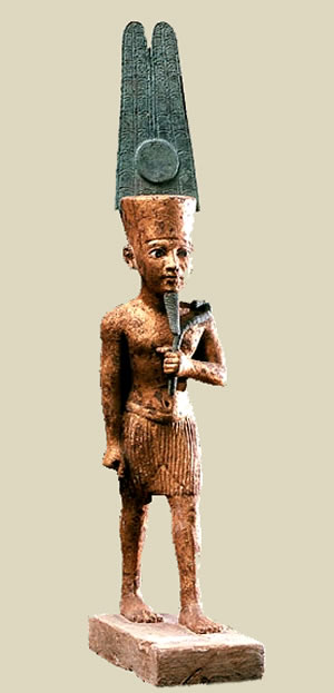 Статуэтка бога Амона из музея в Хильдесхайме.