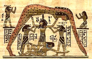 Бог Геб занимает важное место в космогонических представлениях древних египтян