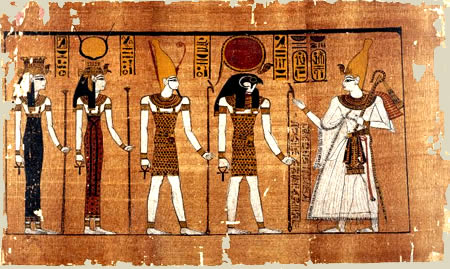 Фараон Рамсес III и боги Гелиополя