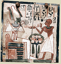 В египетской иконографии изображение Осириса является одним из самых распространенных