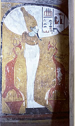 Фрагмент настенной росписи из могилы фараона Сети I