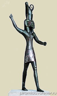 Бронзовая фигура Сета. XVIII-XX династии. Датский музей