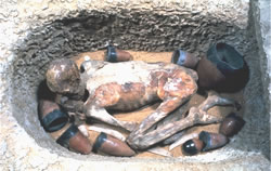 Додинастическое захоронение. IV тыс. до н.э. Британский музей